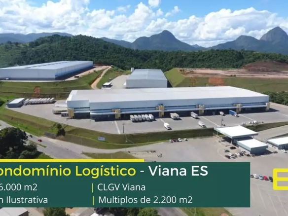 Aluguel de Galpão em Viana ES - CLGV Viana. Galpões a partir de 2.000 m2 com docas. Condomínio com portaria e segurança 24 horas.