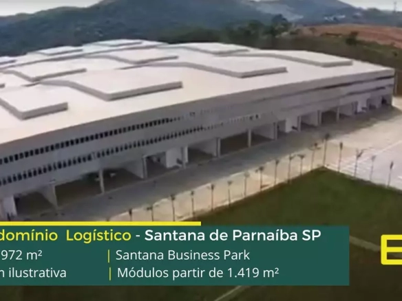 Galpões em Santana de Parnaíba SP - Santana Business Park. Aluguel de galpão com Portaria 24 Horas, Docas, Altura de 12 Metros. Amplo Pátio