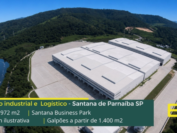 Galpões em Santana de Parnaíba SP - Santana Business Park. Aluguel de galpão com Portaria 24 Horas, Docas, Altura de 12 Metros. Amplo Pátio