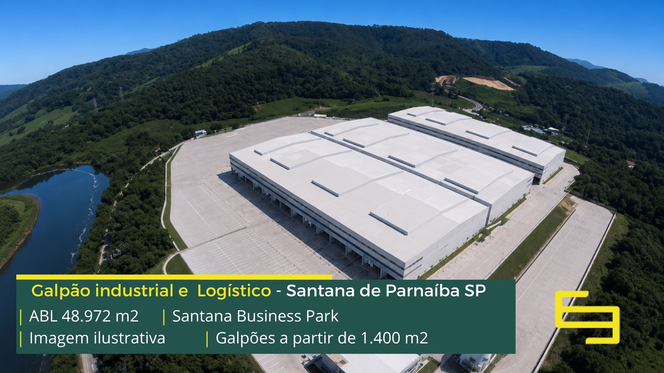 Aluguel de galpões em Santana de Parnaíba SP (10) Galpões em Santana de Parnaíba SP - Santana Business Park. Aluguel de galpão com Portaria 24 Horas, Docas, Altura de 12 Metros. Amplo Pátio