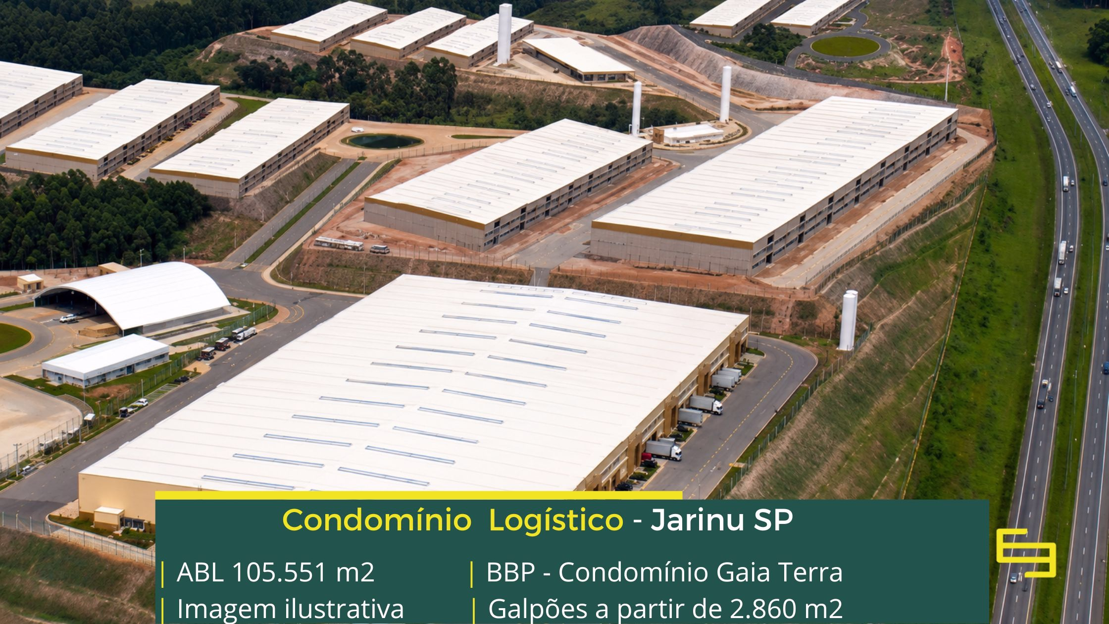 BBP – Condomínio Gaia Terra Galpões em Jarinu - BBP Espaço Gaia Jarinu Terra. Galpões/Barracões/Armazéns para alugar em Jarinu SP. Galpão logístico e industrial