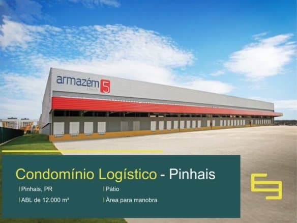 Galpão Logístico em Pinhais PR - Centro Logístico Armazém 5. Galpões/Armazéns/Centros de Distribuição/ Pavilhões para alugar em Pinhais.