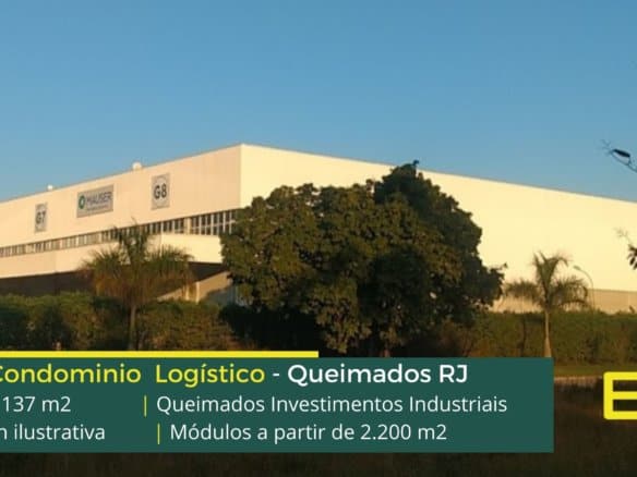 Galpões em Queimados RJ - Queimados Investimentos Industriais. Aluguel de galpão em Queimados com docas e amplo pátio asfaltado