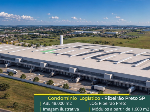 Galpões em Ribeirão Preto SP - Log Ribeirão Preto SP. Aluguel de galpão em Ribeirão Preto em condomínio logístico com docas e amplo pátio
