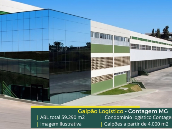 Aluguel de galpão Logístico em Contagem MG. Docas, altura de 12 metros, piso industrial. Portaria e segurança, próximo BR 040 e Ceasa