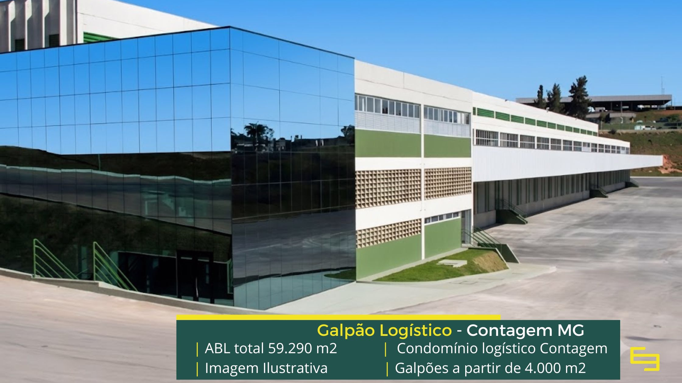 Galpão logistico em Contagem Aluguel de galpão Logístico em Contagem MG. Docas, altura de 12 metros, piso industrial. Portaria e segurança, próximo BR 040 e Ceasa