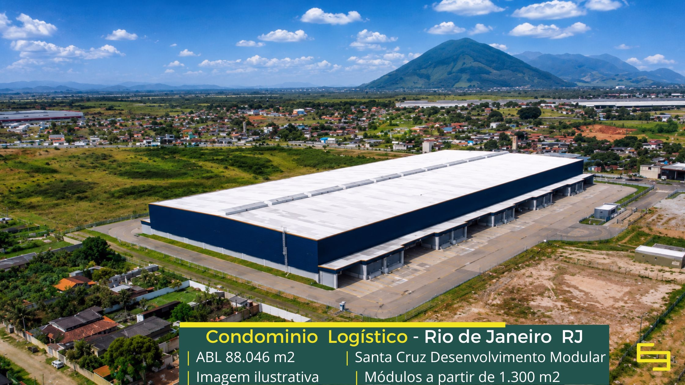 Galpões Para Locação Rio de janeiro - Santa Cruz Desenvolvimento. Galpões modulares, docas elevadas com niveladoras. Segurança e portaria