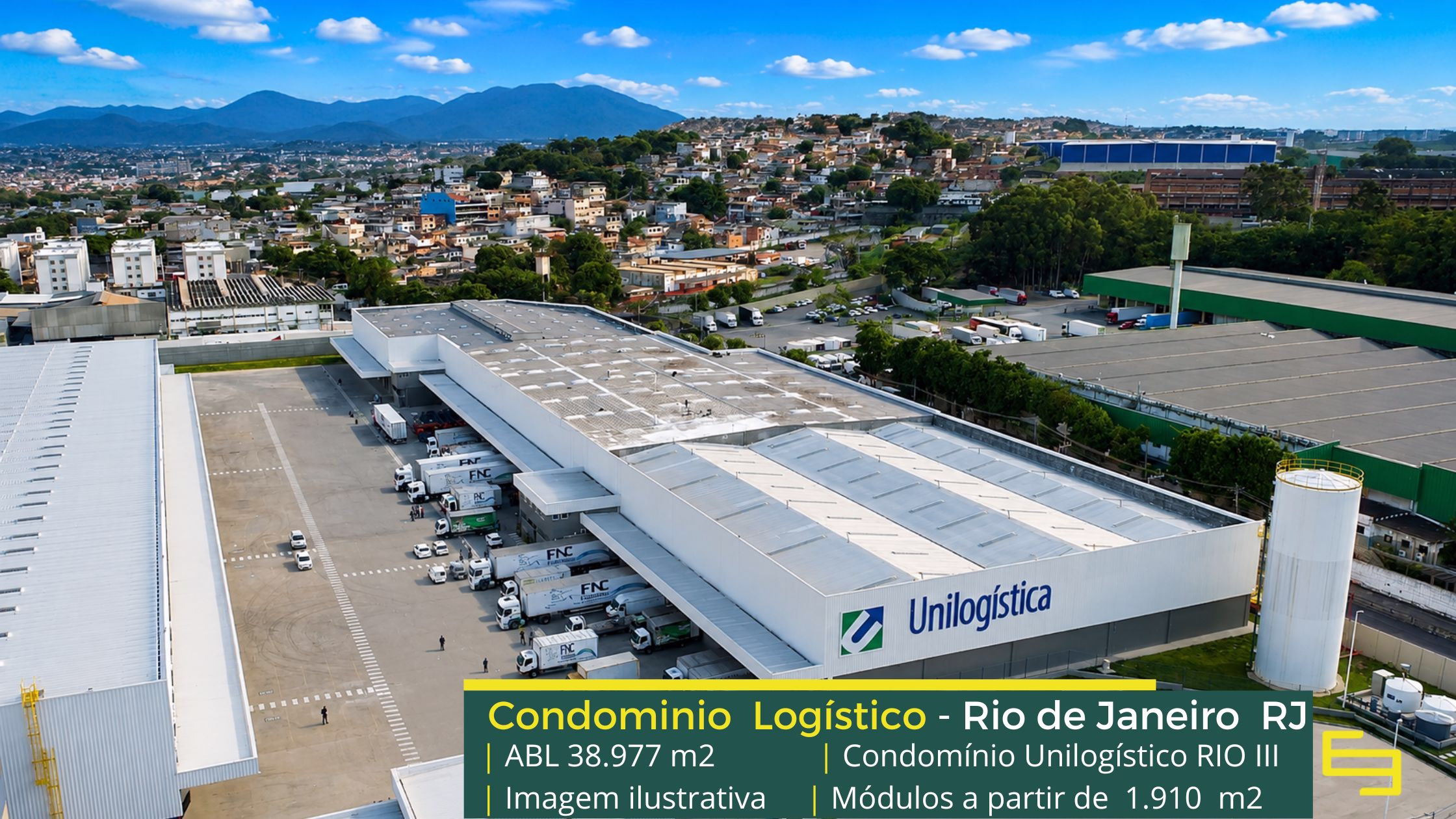 Galpão logístico para alugar no Rio de Janeiro RJ (1) Galpão logístico para alugar no Rio de Janeiro - Unilogística Business Park III. Galpões/Armazéns com Pé direito Livre de 12 metros e docas