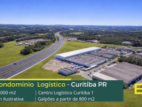 Armazéns em Curitiba PR - Centro logístico Curitiba I. Galpões para alugar em Curitiba PR em condomínio com portaria 24 horas, docas, pátio