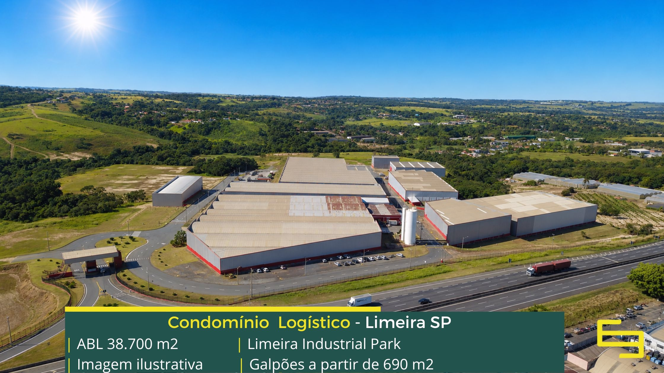 Aluguel de galpão em Limeira - Limeira Industrial Park. Aluguel de Galpões / Armazéns / Pavilhões para alugar em Limeira com docas e patio