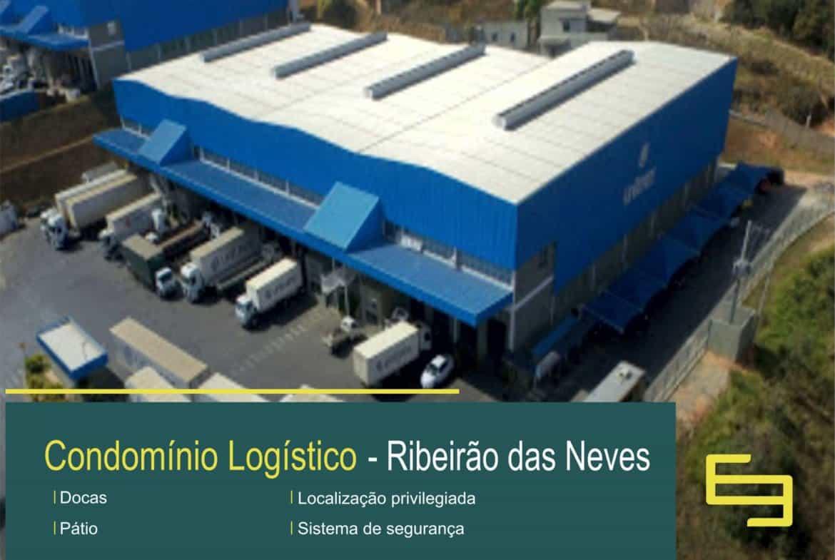 Aluguel de galpão em Ribeirão das Neves MG - Condominio Abranches. Galpões/Barracões/Armazéns para alugar em Ribeirão das Neves MG.