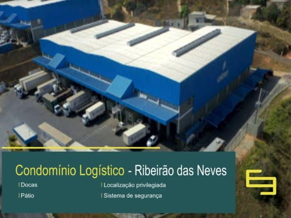 Aluguel de galpão em Ribeirão das Neves MG - Condominio Abranches. Galpões/Barracões/Armazéns para alugar em Ribeirão das Neves MG.
