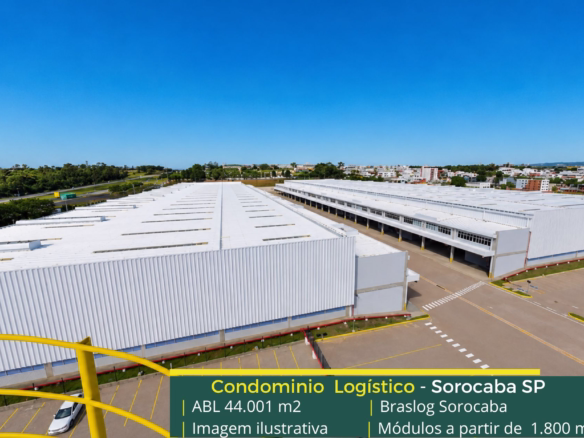 Galpões em Sorocaba SP - Braslog Sorocaba. Aluguel de Galpão industrial e logístico. Localizado em condomínio fechado. Portaria 24 horas