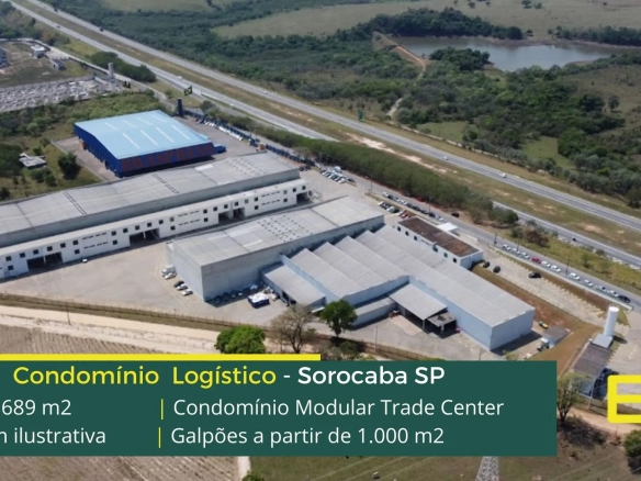 Galpão em Sorocaba SP- Modular Trade Center. Galpões/depósitos/Barracão/ armazéns para alugar em Sorocaba, com docas, portaria e segurança