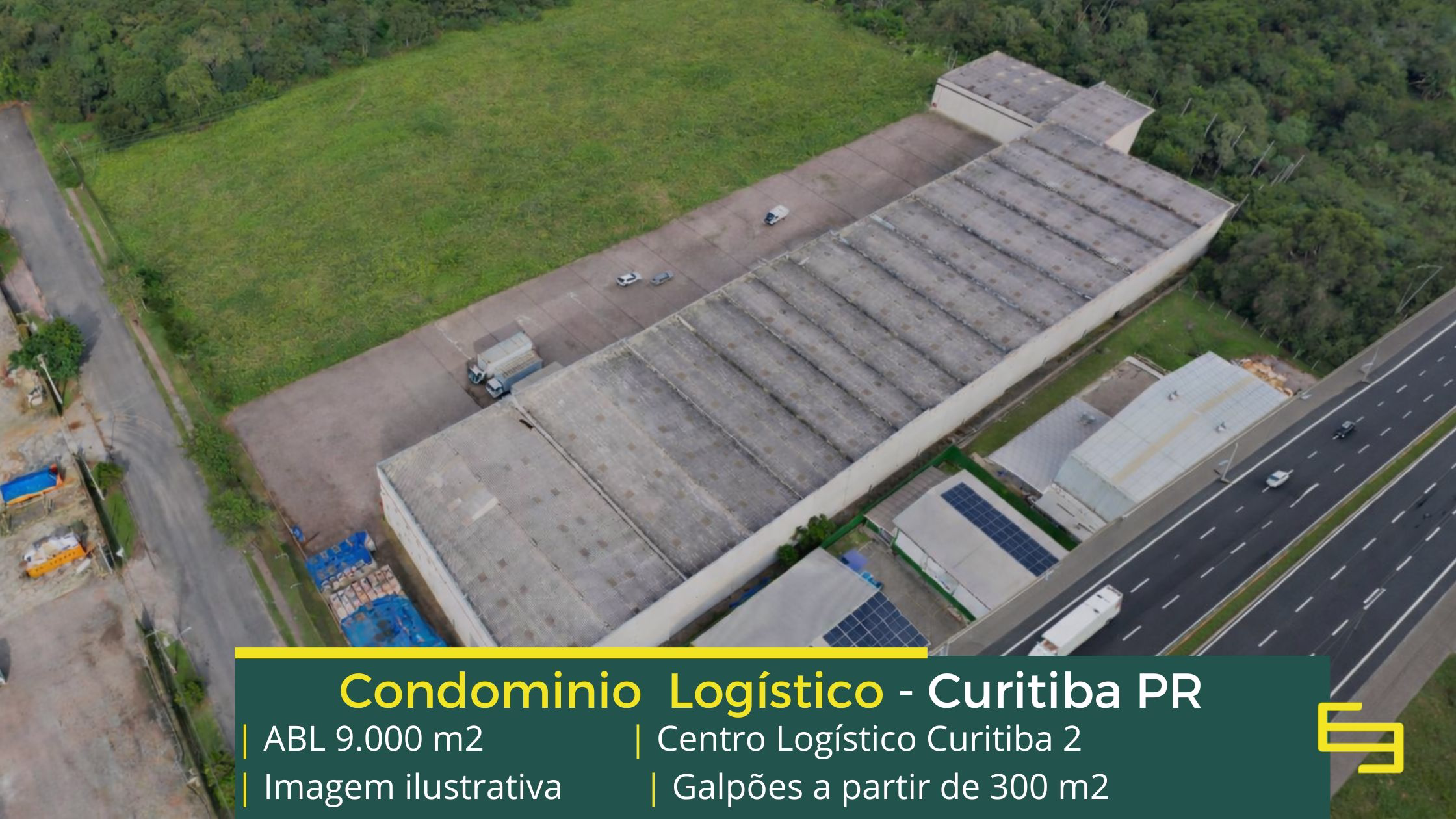 Galpão Industrial em Curitiba - Centro Logístico Curitiba II. Aluguel de galpões em Curitiba PR com portaria e segurança, docas, pátio