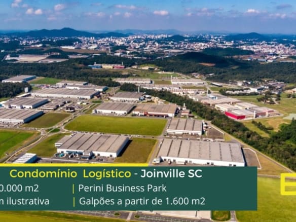 Galpões em Joinville SC - Perini Business Park . Galpões/Barracões/Armazéns para alugar em Joinville - SC . Galpão logístico e industrial