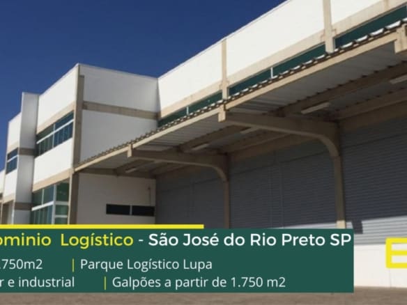 Galpões em São José do Rio Preto SP - Parque Logístico Lupa. Aluguel de galpão em São José do Rio Preto partir de 1750 m2, com 04 docas.