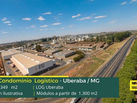 Galpões em Uberaba MG - Log Uberaba MG. Aluguel de galpão em Uberaba MG com altura de 12 metros, docas elevadas, piso nivelado a laser.