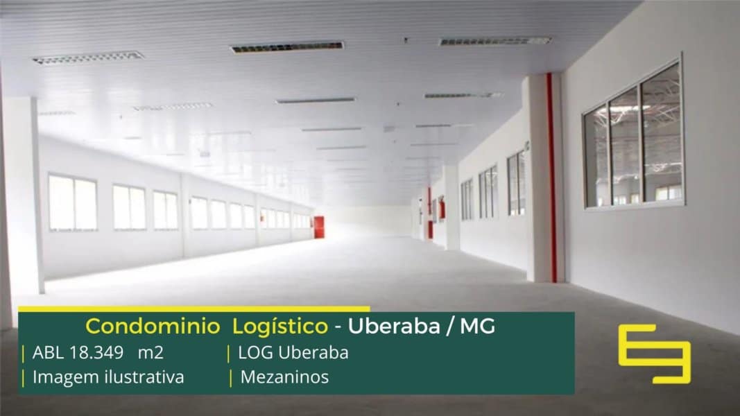 Galpões em Uberaba MG - Log Uberaba MG. Galpões modulares com altura de 12 metros, com 04 docas elevadas por módulo, piso nivelado a laser.