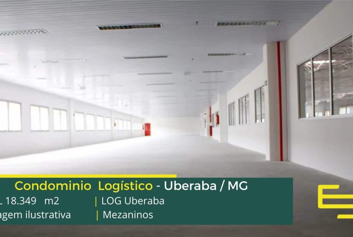 Galpões em Uberaba MG - Log Uberaba MG. Galpões modulares com altura de 12 metros, com 04 docas elevadas por módulo, piso nivelado a laser.