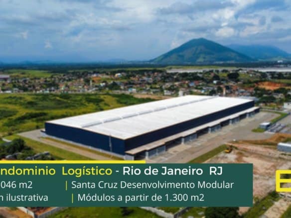 Galpões Para Locação Rio de janeiro - Santa Cruz Desenvolvimento. Galpões modulares, docas elevadas com niveladoras. Segurança e portaria