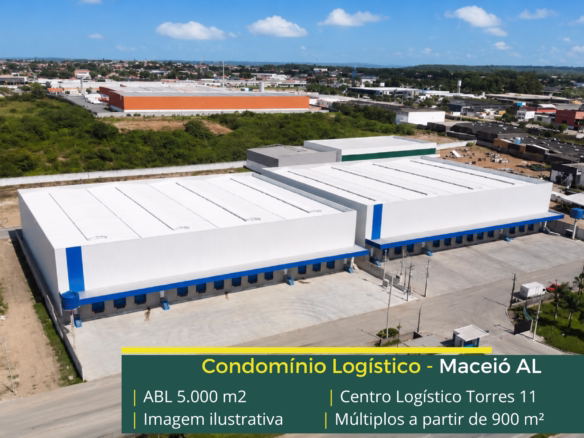 Condomínio de galpão em Maceió AL com localização estratégica, infraestrutura moderna e excelente acesso para operações logísticas.
