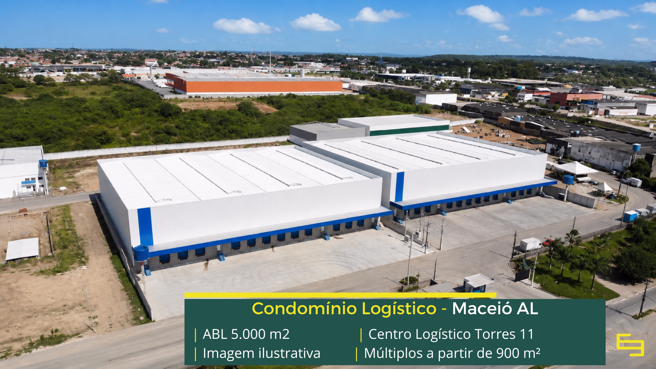 Condomínio de galpão em Maceió AL com localização estratégica, infraestrutura moderna e excelente acesso para operações logísticas.