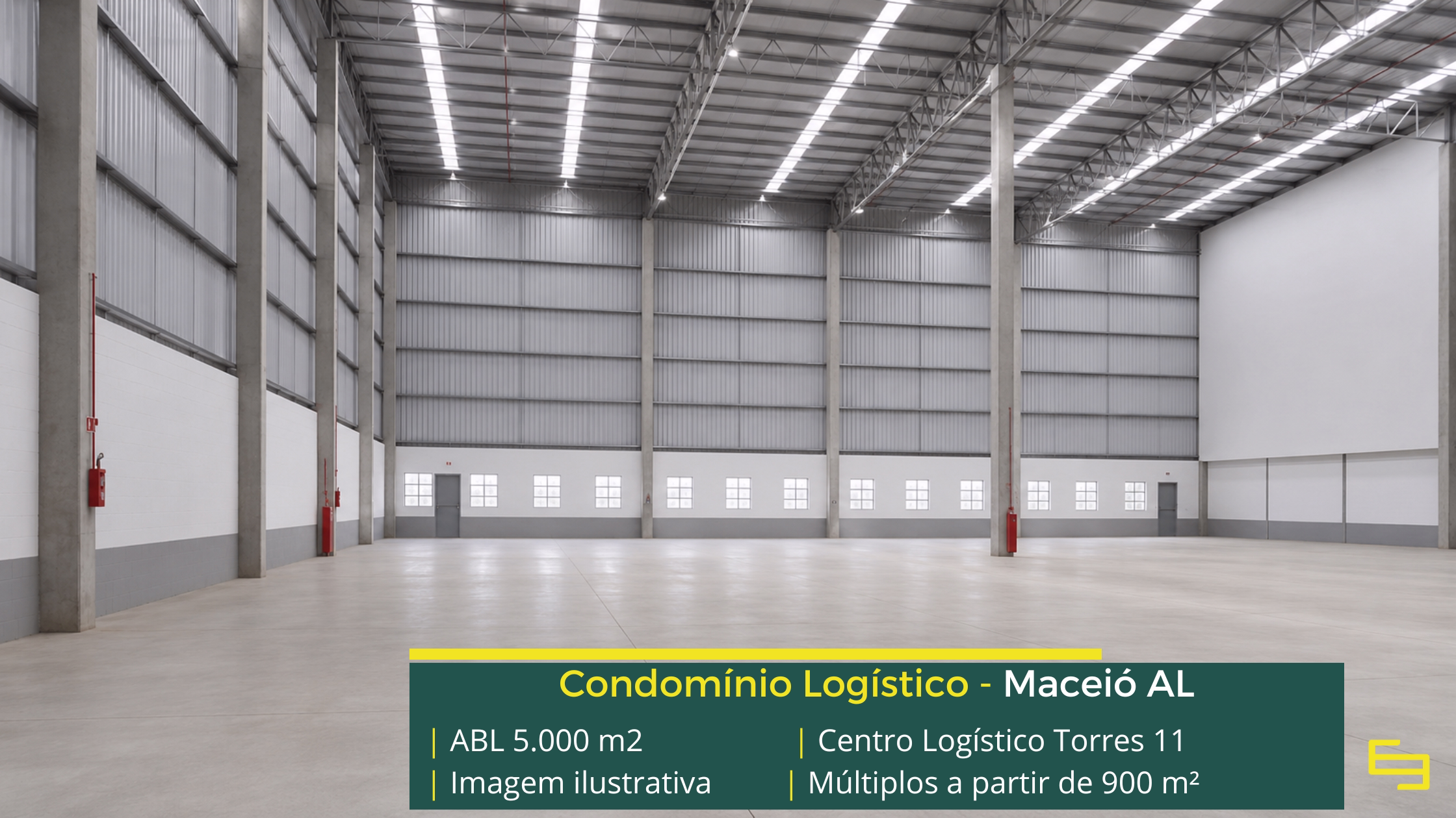 Condomínio de galpão em Maceió AL com localização estratégica, infraestrutura moderna e excelente acesso para operações logísticas.