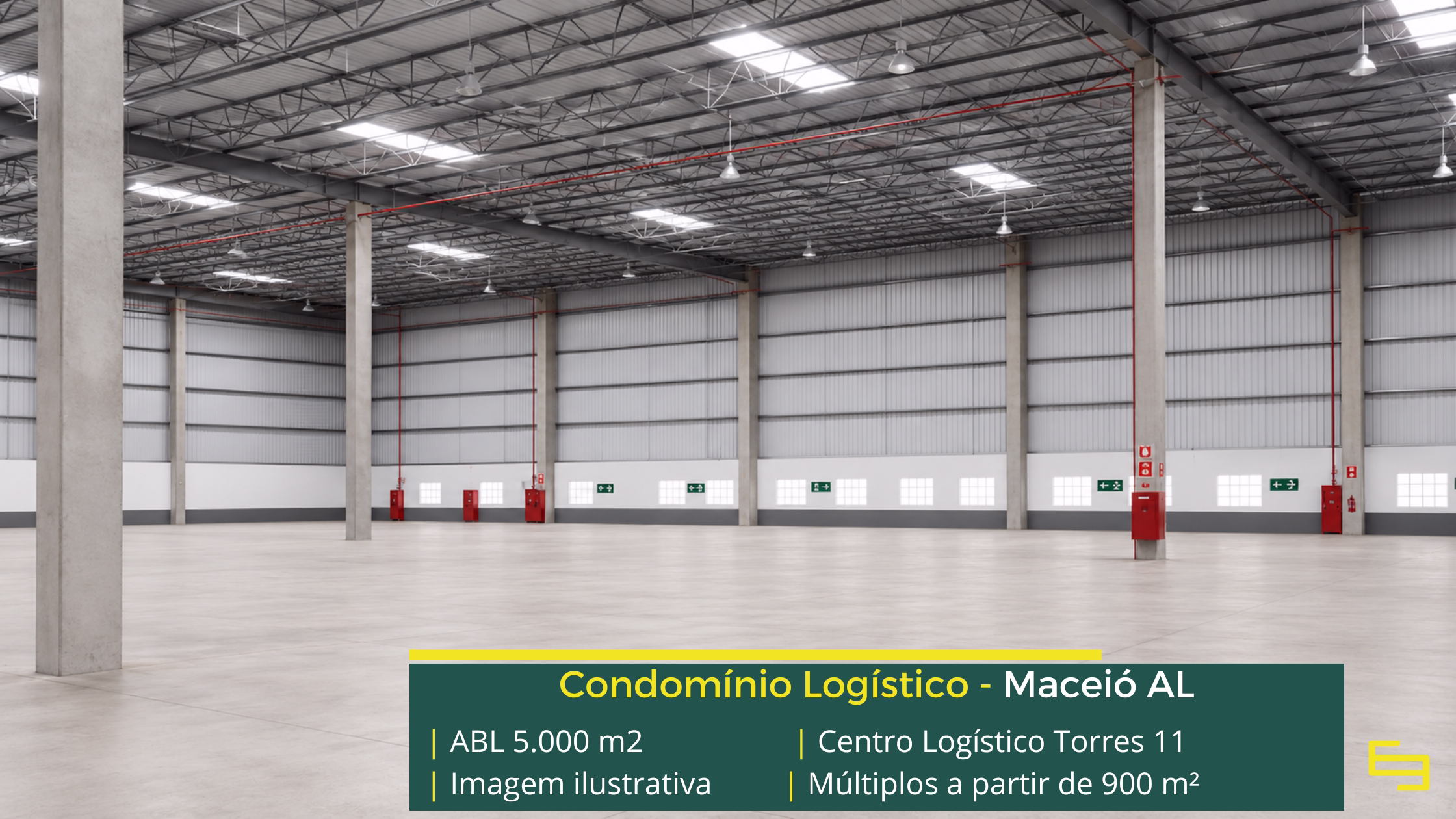 Condomínio de galpão em Maceió AL com localização estratégica, infraestrutura moderna e excelente acesso para operações logísticas.