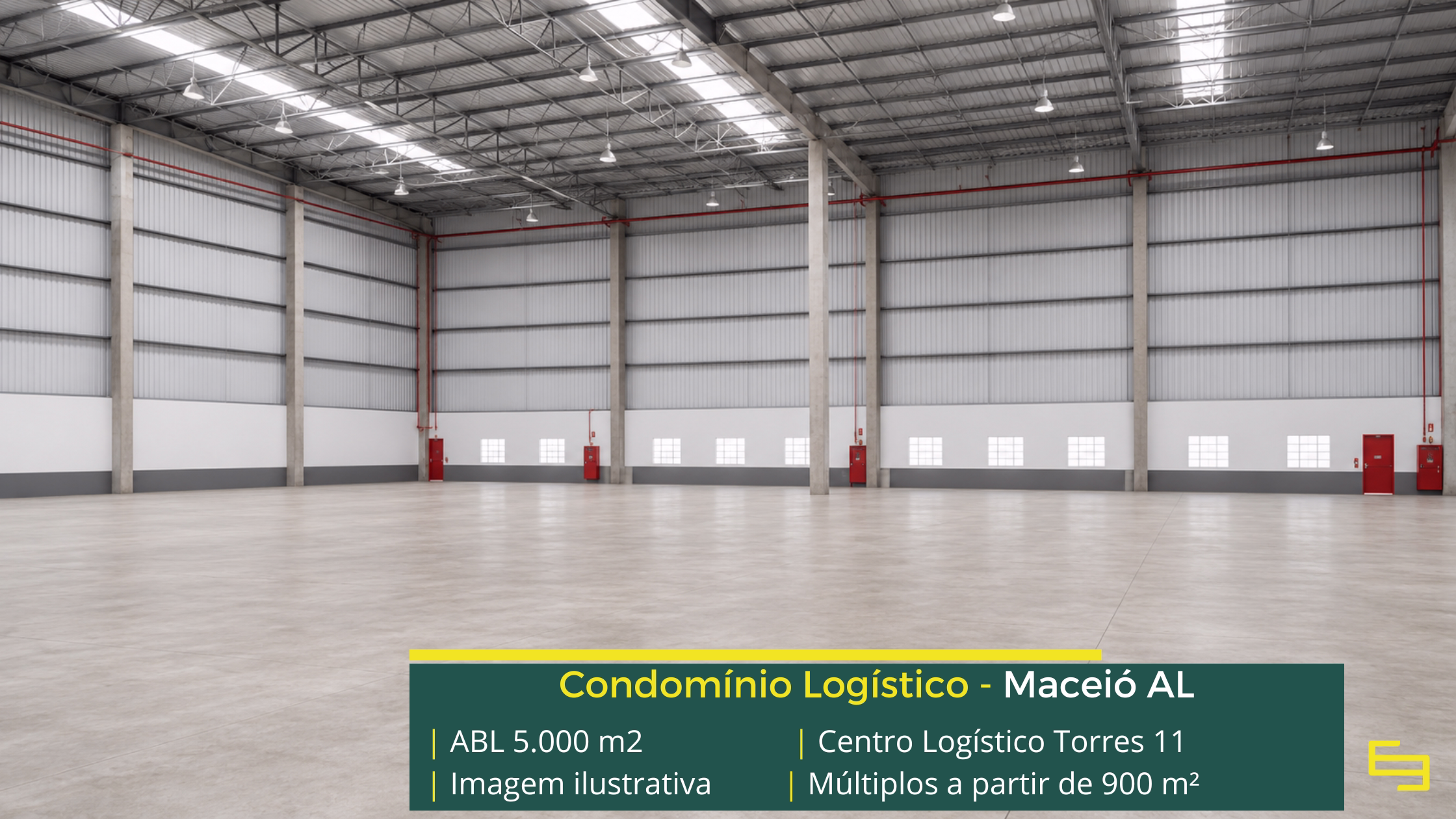 Condomínio de galpão em Maceió AL com localização estratégica, infraestrutura moderna e excelente acesso para operações logísticas.