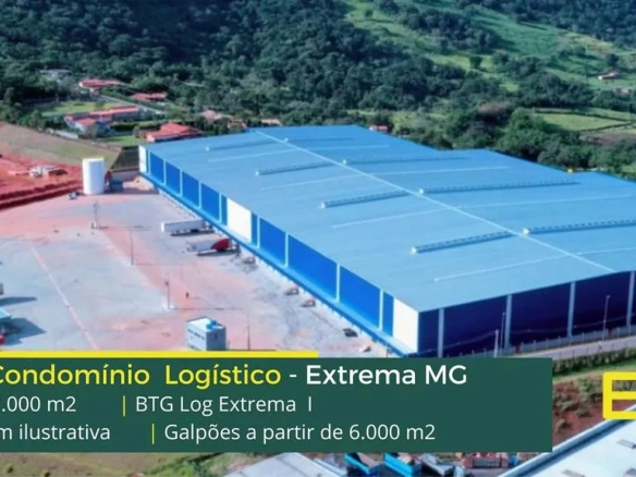 Galpão Logístico Extrema MG - BTG Extrema I. Aluguel de galpões em Extrema MG, condomínio logístico. Docas, 12 metros de altura. Portaria