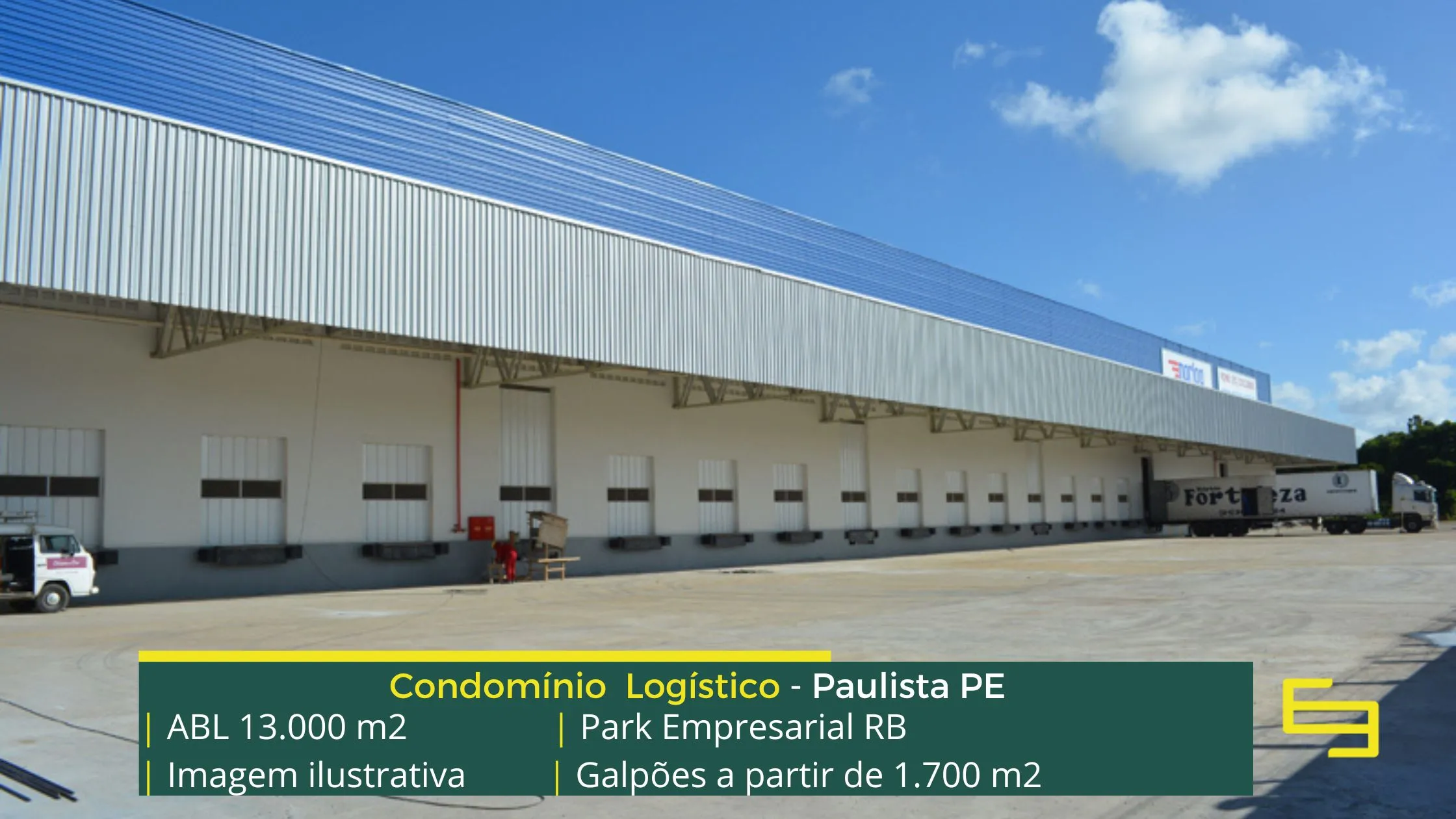 Galpão Para Alugar em Paulista PE - Park Empresarial RB. Aluguel de galpões em Paulista com segurança e portaria, docas, amplo pátio