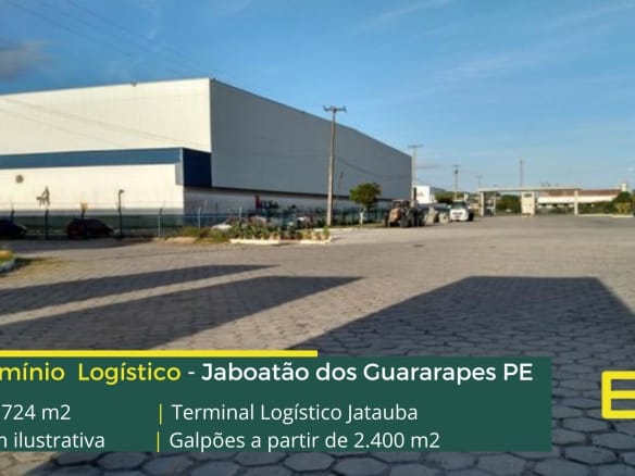 Galpões em Recife PE - Terminal Logístico Jatauba. Galpão em Condomínio, Com Docas, Altura de 12 Metros, Piso Industrial. Portaria 24 horas