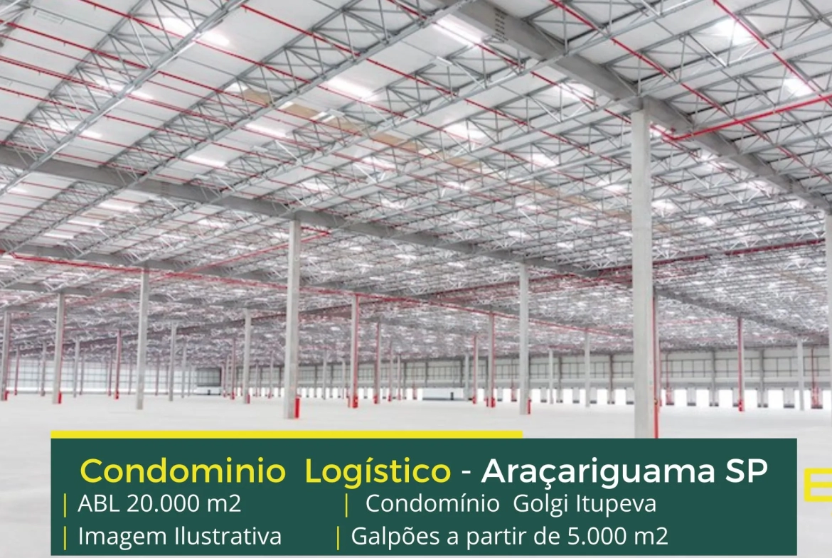 Aluguel de Galpão em Itupeva - Golgi Itupeva 2. Galpão Logísticos, com docas, Pátio de Manobras asfaltado, Vestiários Masculinos e Femininos.