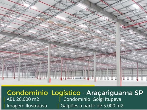 Aluguel de Galpão em Itupeva - Golgi Itupeva 2. Galpão Logísticos, com docas, Pátio de Manobras asfaltado, Vestiários Masculinos e Femininos.