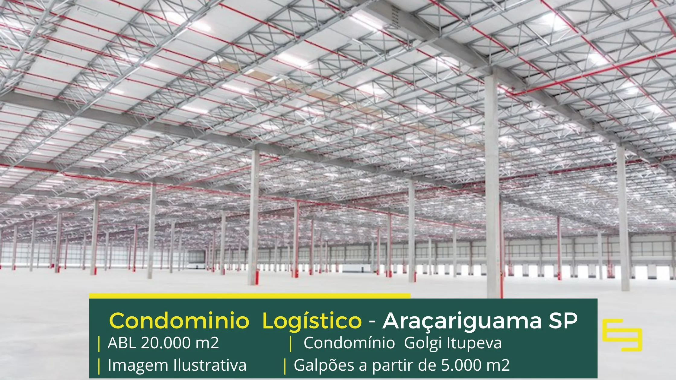 Aluguel de Galpão em Itupeva - Golgi Itupeva 2. Galpão Logísticos, com docas, Pátio de Manobras asfaltado, Vestiários Masculinos e Femininos.