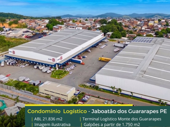 Galpão Jaboatão dos Guararapes - Monte dos Guararapes. Galpões/Armazéns em Terminal Logístico Monte dos Guararapes PE. Galpões com docas