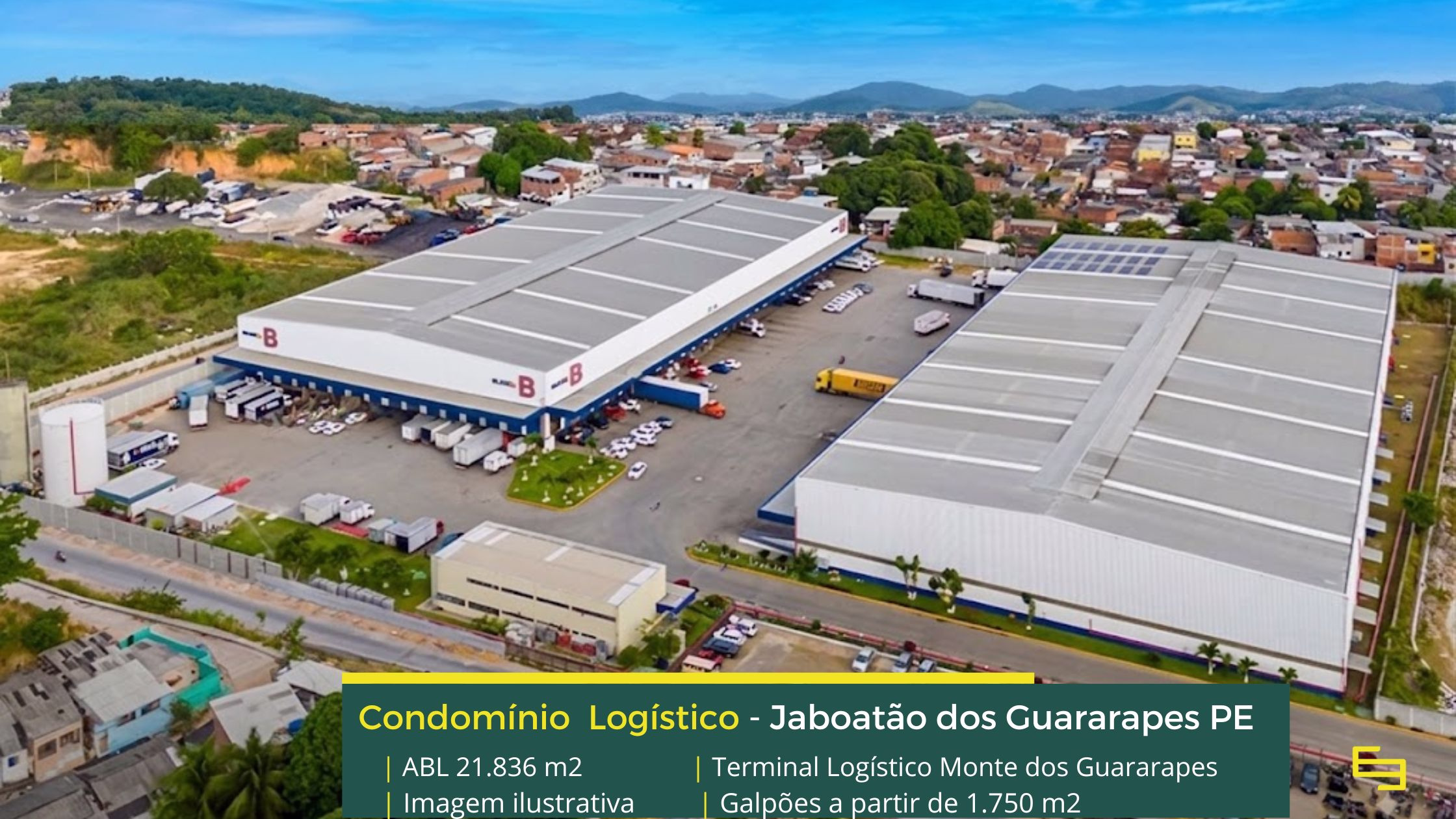 Galpão Jaboatão dos Guararapes - Monte dos Guararapes. Galpões/Armazéns em Terminal Logístico Monte dos Guararapes PE. Galpões com docas