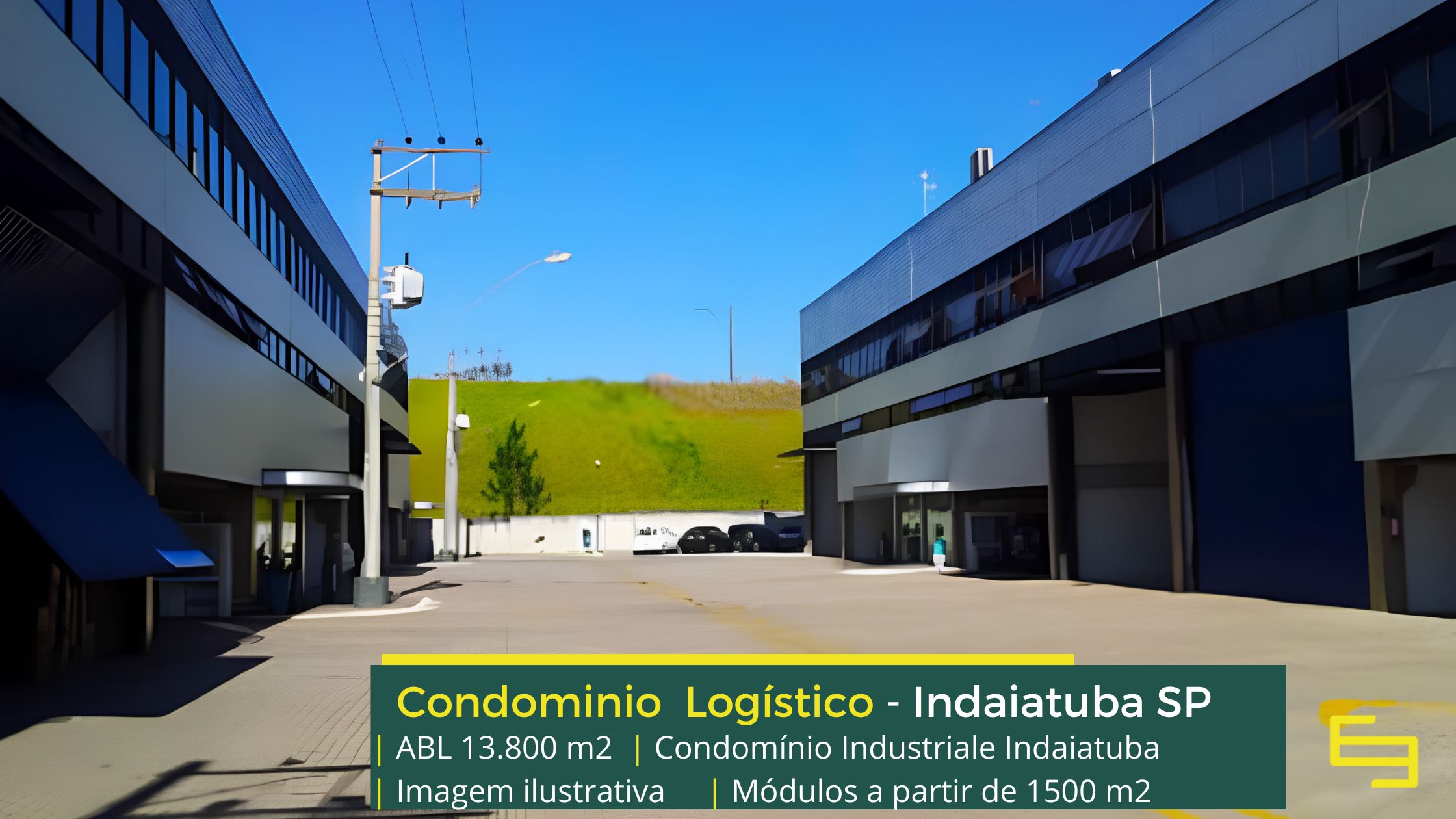 Galpão Logístico para Alugar Indaiatuba SP - Condomínio Industriale Alpha Park, com portaria 24 horas, docas, pátio de manobras, CFTV