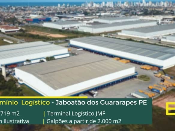 Locação de Galpão Jaboatão dos Guararapes - Terminal Logístico JMF. Aluguel de Galpões com Docas, além de Portaria e Segurança 24 horas