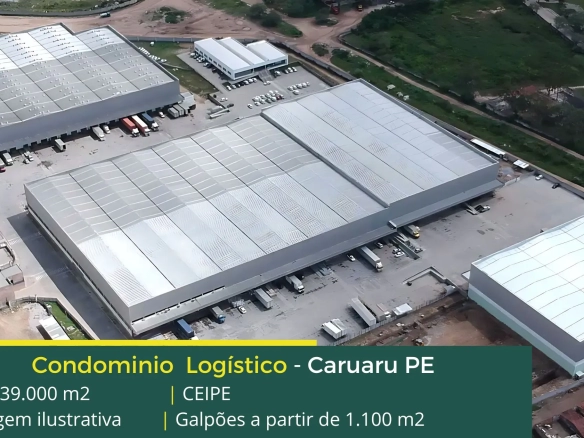 Galpões para aluguel em Caruaru PE. Galpão para alugar em Caruaru com portaria e segurança 24 horas, com docas, pátio e estacionamento