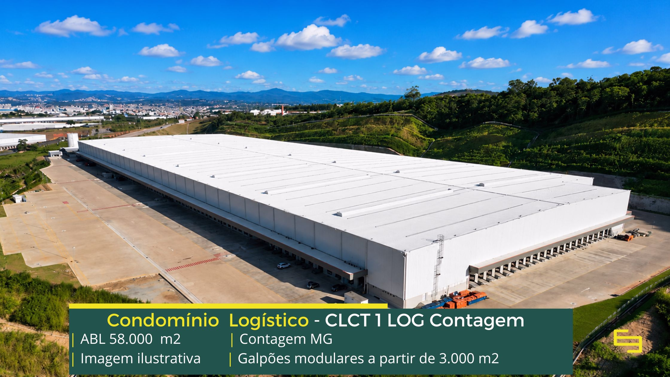 Aluguel de galpões em Contagem MG Aluguel de Galpão Logístico em Contagem MG - CLCT Contagem I. Galpão para alugar em Contagem MG com segurança, docas, altura de 12 metros