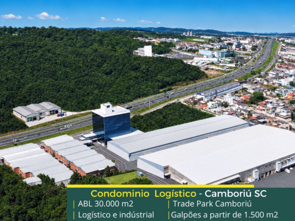 Aluguel de Galpões em Camboriú SC - Trade Park Empresarial. Galpões/Armazens/Centro de distribuição para alugar em Camboriú e Itajaí SC