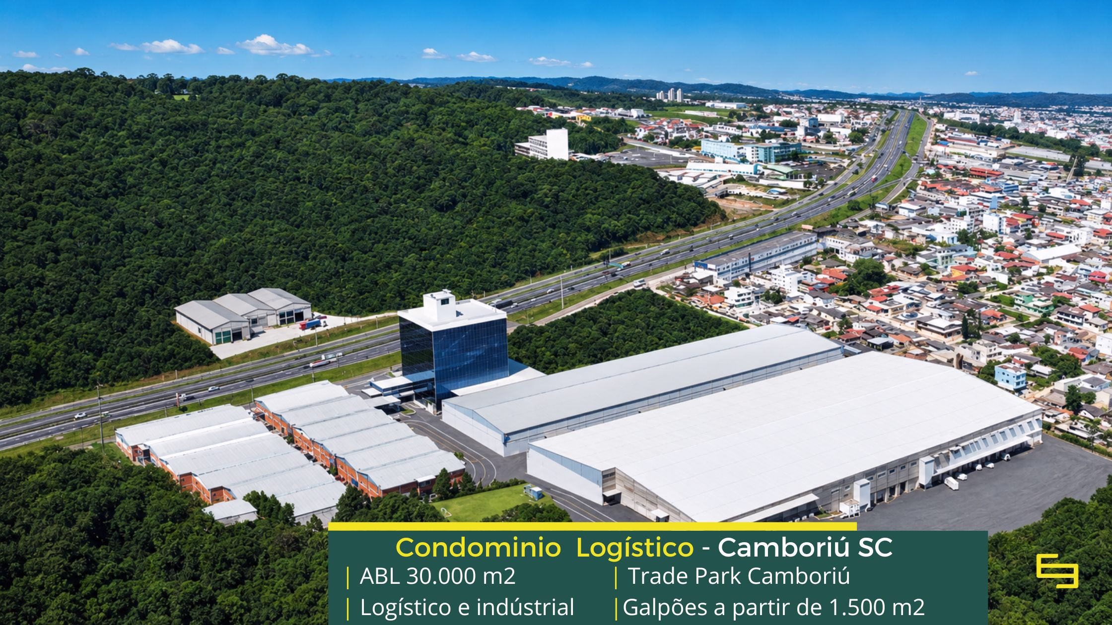 Aluguel de Galpões em Camboriú SC - Trade Park Empresarial. Galpões/Armazens/Centro de distribuição para alugar em Camboriú e Itajaí SC