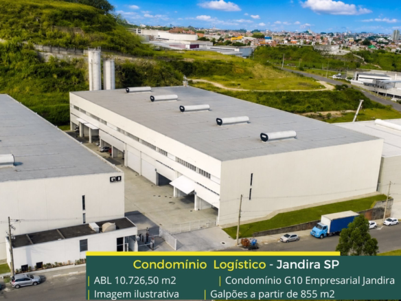 Galpões para alugar em Jandira - G10 Empresarial Jandira. Galpões/Barracões/Armazéns para alugar em Jandira SP. Galpão logístico e industrial