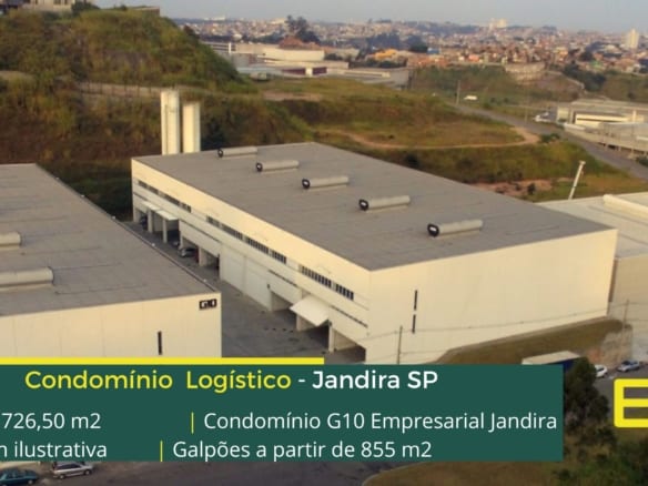 Aluguel de galpão em Jandira SP - G10 Empresarial. Galpões/Barracões/Armazéns para alugar em Jandira SP. Galpão logístico e industrial