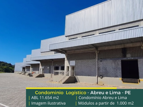 Galpão para alugar em Abreu e Lima - Condomínio Abreu e Lima. Aluguel de galpões em Abreu e Lima com portaria e segurança, docas, pátio