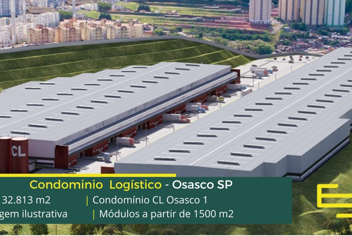Aluguel de Galpões em Osasco - CL Osasco. Aluguel de galpão em Osasco em condomínio com segurança 24 horas, docas, altura de 12 metros