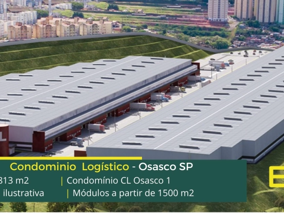 Aluguel de Galpões em Osasco - CL Osasco. Aluguel de galpão em Osasco em condomínio com segurança 24 horas, docas, altura de 12 metros