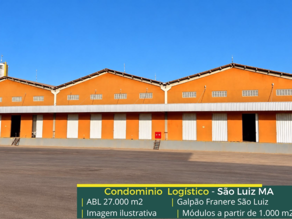 Aluguel de Galpão em São Luís - Condomínio Franere. Galpão para alugar em São Luís a partir de 1000 m2 com docas e piso industrial e pátio